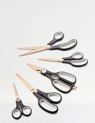 Five Piece Titanium Scissors