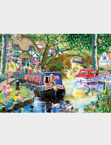 Cruising The Canals 4 x 500pc Jigsaw Boxed Set