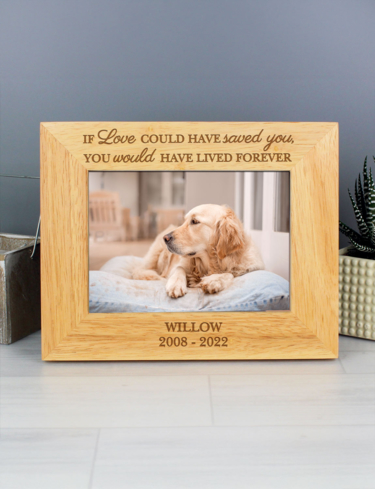 Personalised Pet Memorial Photo Frame