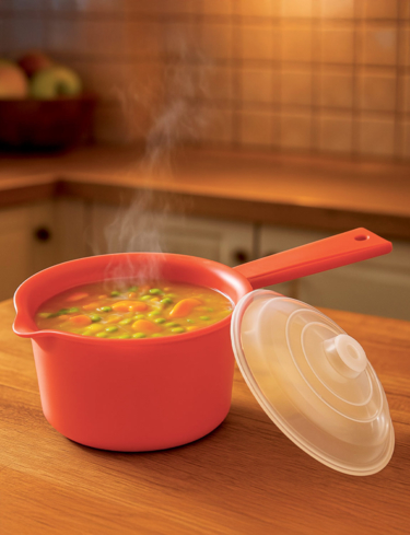 Set of 2 Microwave Saucepans with Lid