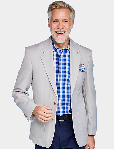 Tailored Single Breasted Oxford Blazer