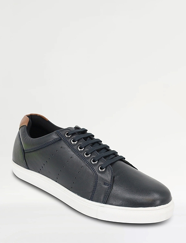 Pegasus Wide Fit Leather Lace Trainer