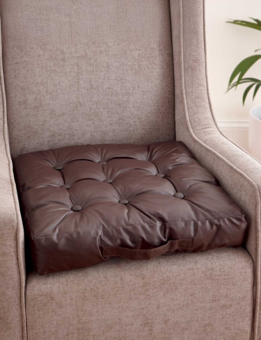 Faux Leather Booster Cushion