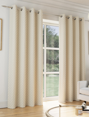 Tokyo Eyelet Thermal Velour Curtains